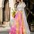 multicolor silkblend printed lehenga set