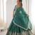 sea green silkblend embroidered lehenga set