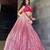 pink satin embroidered lehenga set