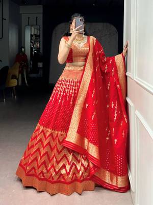 multicolor silkblend embroidered lehenga set 2