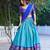 multicolor silkblend plain lehenga set