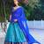 multicolor silkblend plain lehenga set
