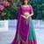 multicolor silkblend plain lehenga set
