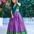 multicolor silkblend plain lehenga set