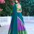 multicolor silkblend plain lehenga set