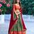 multicolor silkblend plain lehenga set