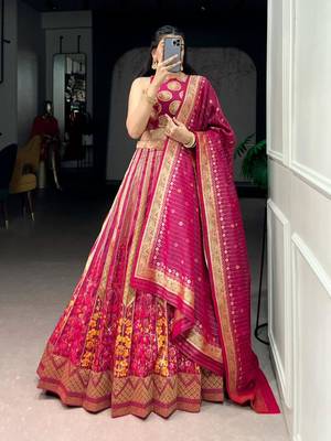 multicolor silkblend embroidered lehenga set 1