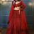 maroon georgette embroidered lehenga set