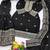 Black designer chinon sequins embroidered work readymade suit