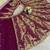 purple silkblend embroidered lehenga set