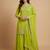 Parrot green designer georgette sequins embroidered work readymade suit