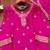 Pink designer chinon sequins embroidered work readymade suit