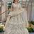 cream net embroidered lehenga set