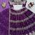 purple georgette embroidered lehenga set