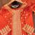 Orange designer chinon sequins embroidered work readymade suit