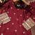 Maroon designer chinon sequins embroidered work readymade suit