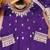 Purple designer chinon sequins embroidered work readymade suit