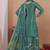 Sea green designer chinon sequins embroidered work readymade suit