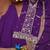 Purple designer fox georgette sequins embroidered work readymade suit