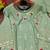 Sea green designer natural crepe sequins embroidered work readymade suit