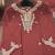 Maroon designer fox georgette sequins embroidered work readymade suit
