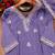 Lavender designer chinon sequins embroidered work readymade suit