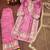 Pink designer pure jimmy choo silk sequins embroidered work readymade suit