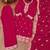 Pink designer blooming vichitra silk sequins embroidered work readymade suit