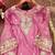 Pink designer pure jimmy choo silk sequins embroidered work readymade suit