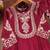 Maroon designer chinon sequins embroidered work readymade suit