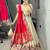 Rani Color Zari Weaving Work With Flower Work On Boarder Paithani Silk Lehenga Choli With Unstitched Blouse
