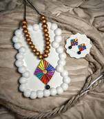 Online terracotta jewelry women boho necklace