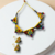 radiant yellow ethnic jewelry set