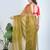 Green plain tissue unstitched blouse piece elegant traditional saree