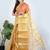 Gold plain tissue unstitched blouse piece elegant traditional saree