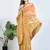 Gold plain tissue unstitched blouse piece elegant traditional saree