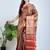 Gold hand woven tissue unstitched blouse piece elegant traditional saree