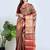 Gold hand woven tissue unstitched blouse piece elegant traditional saree