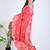 Red printed silk unstitched blouse piece elegant traditional saree
