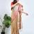 Gold plain tissue unstitched blouse piece elegant traditional saree