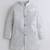 Boys silver grey sequined sherwani & trouser set with necklace