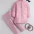 Boys baby pink sequined sherwani & trouser set with necklace