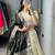 Green Color Zari Weaving Work With Flower Work On Boarder Paithani Silk Lehenga Choli With Unstitched Blouse