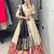 Dark Purple Color Zari Weaving Work With Flower Work On Boarder Paithani Silk Lehenga Choli With Unstitched Blouse