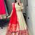 Red Color Zari Weaving Work With Flower Work On Boarder Paithani Silk Lehenga Choli With Unstitched Blouse