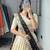 Brown Color Zari Weaving Work With Flower Work On Boarder Paithani Silk Lehenga Choli With Unstitched Blouse