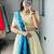 Firozi Color Zari Weaving Work Paithani Silk Lehenga Choli With Unstitched Blouse