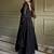 Gorgeous Black Sequins Georgette Evening Wear Anarkali Pant Suit