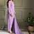 Lovable Lavender Swarovski Work Silk Festive Wear Salwar Suit