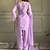 Lovable Lavender Swarovski Work Silk Festive Wear Salwar Suit